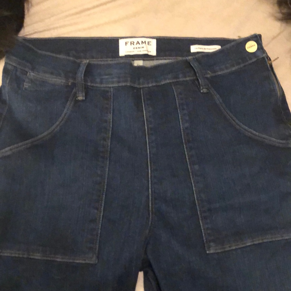 Frame Denim Dark Blue Flare Jeans